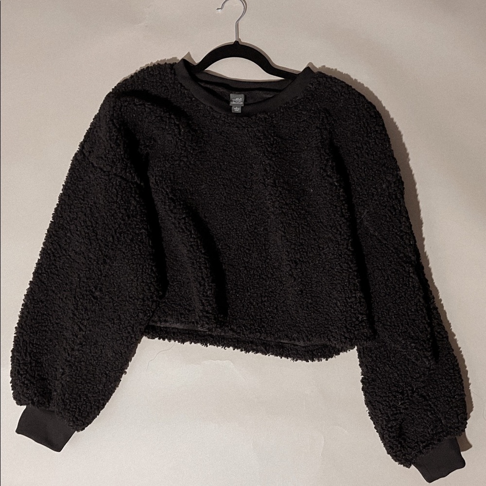 Teddy Bear Cropped Sweater